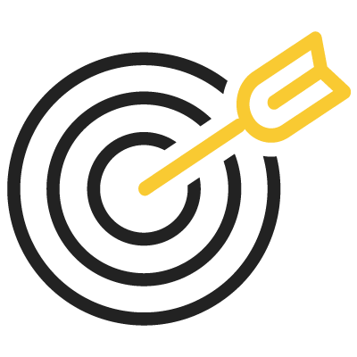 arrow in bullseye icon